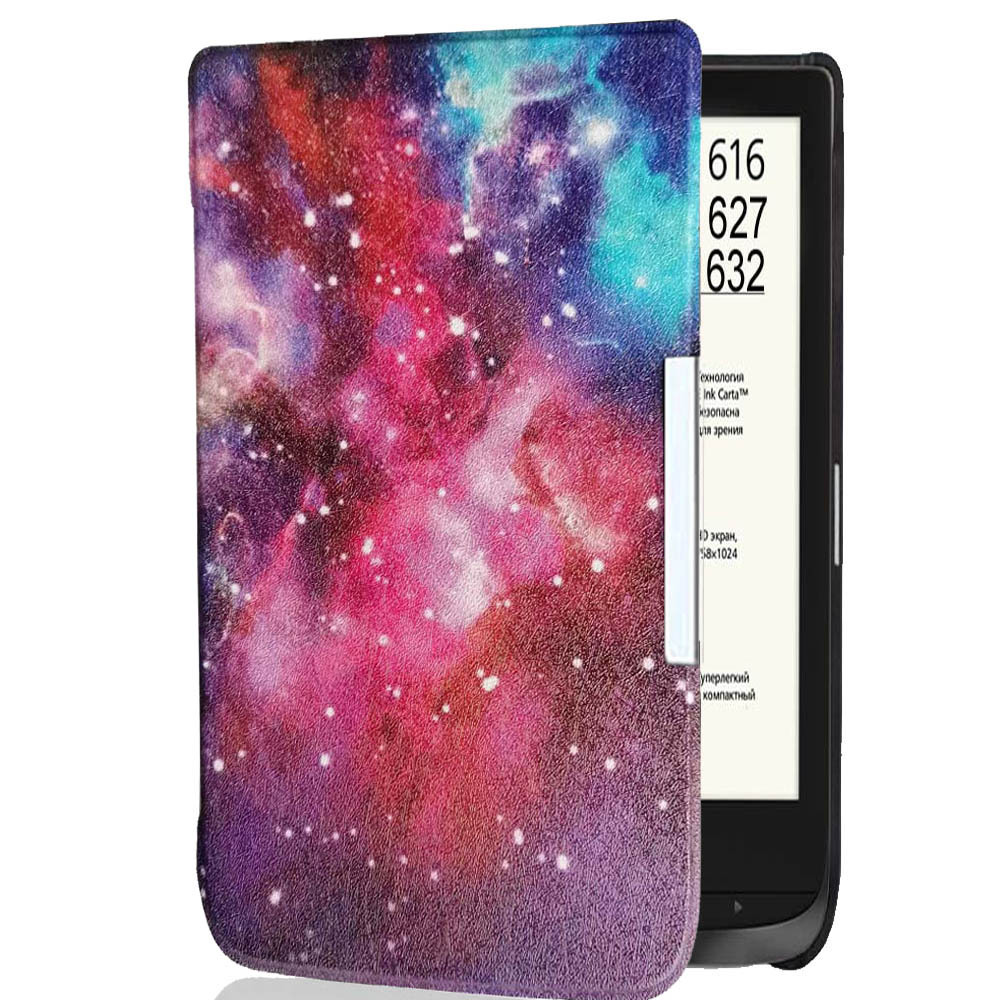 Premium 6‘’ Leather Tablet eReader Case Magnetic Sleep Cover for Pocketbook Basic Lux 2/ Touch Lux 4/ Touch HD 3