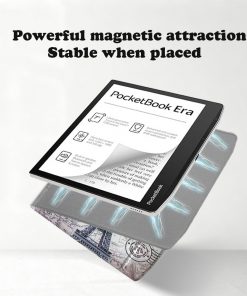 Alternative view of Premium Leather Tablet eReader Case with Magnetic Flip Cover for Pocketbook Era 700