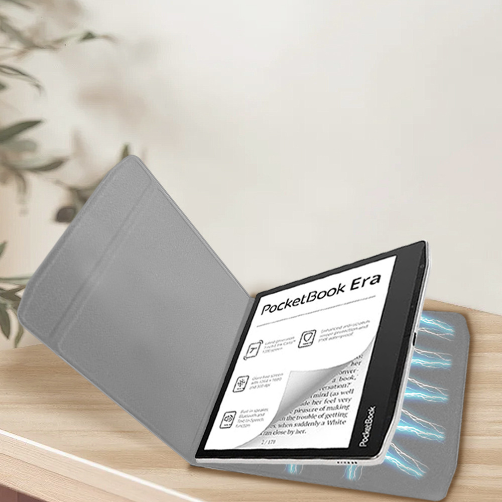 Premium Leather Tablet eReader Case with Magnetic Flip Cover for Pocketbook Era 700 - Image 5