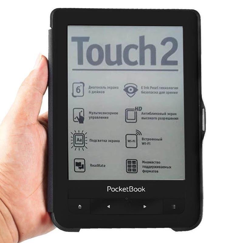 Premium 6" Slim Cover Tab Case with Magnetic Closure for Pocketbook Touch 622 623 - Image 2