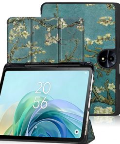 11" Magnetic Cover Leather Case Protective Shell with Pen Slot for 2024 TCL TAB 11 Gen 2 (Model 9465X)