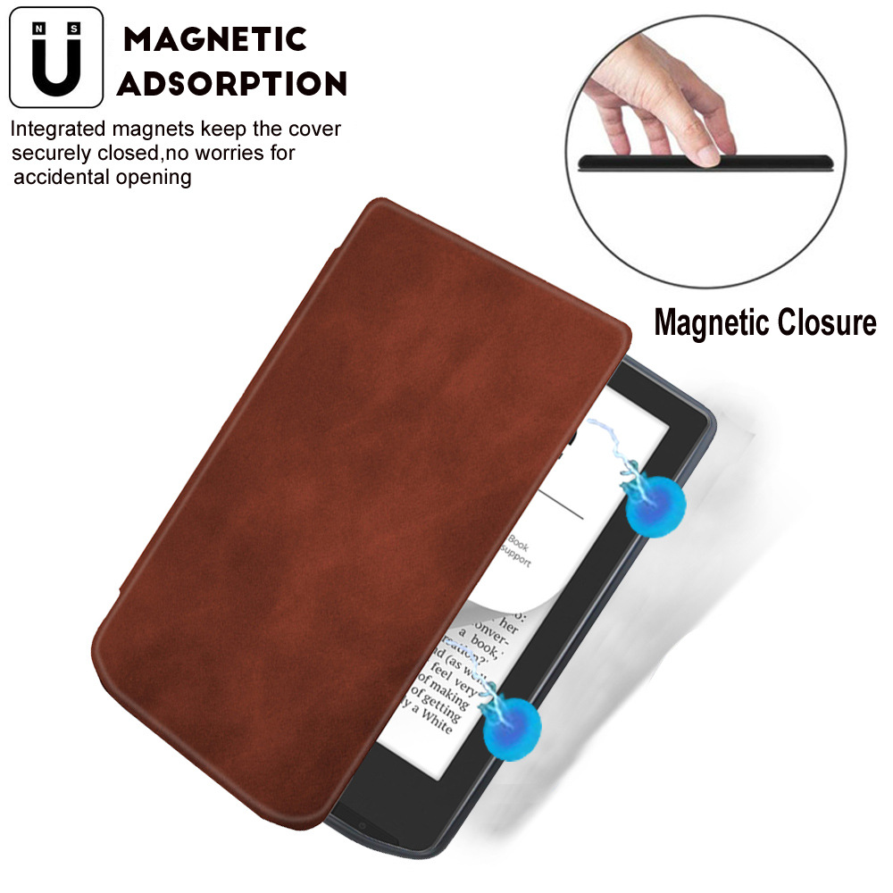 6‘’ E-Reader Tablet Case TPU Soft Cover with Magnetic Closure for Pocketbook Verse Pro PB634 - Image 3