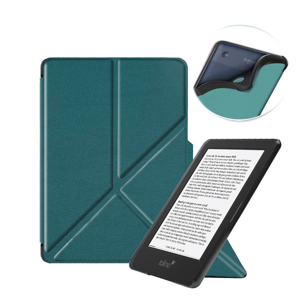 6" TPU Soft Shell eBook Case Magnetic Closure Cover for Tolino Shine