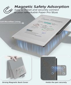 Alternative view of Premium 7.3" Slim Cover Tablet Case with Magnetic Closure for 2025 reMarkable Paper Pro Move