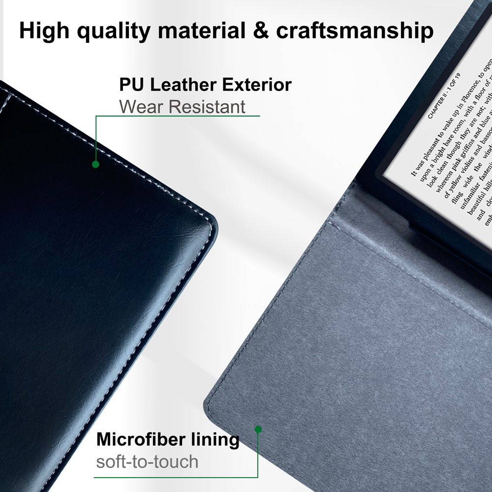 Premium 6" Slim Cover Tablet Case with Magnetic Closure for Pocketbook 624/ 625/ 626/ 626 plus - Image 5