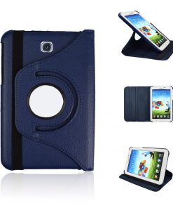 7" Rotating Folio Case Leather Shell Protective Cover for Samsung Galaxy Tab 3 SM-P3200/ T210/ T215