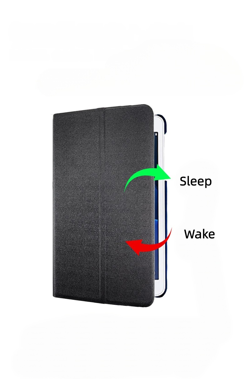 7" Foldable Stand Case Leather Shell Drop-Proof Protective Cover for Samsung Galaxy Tab A6 (Model T280/ T285C) - Image 2