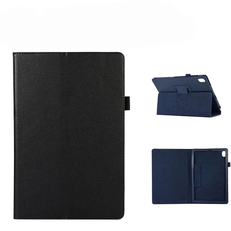 10.5" Two-Fold Folio Stand Case Litchi pattern Shell Protective Cover for Samsung Galaxy Tab A8 10.5 (X200/ X205)