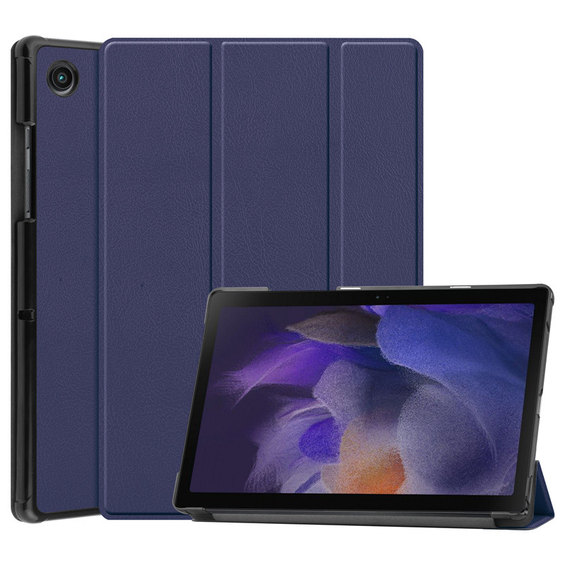 10.5" Tri-Fold Cover leather Shell Folio case for Samsung Galaxy Tab A8 10.5 (X200/ X205)