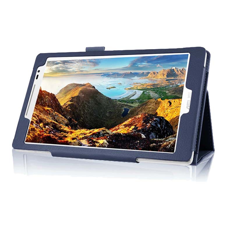 8" Two-Fold Folio Stand Case Back Clip Shell Protective Cover for Asus zenpad 8.0 (Z380/ Z380KL/ Z380C)