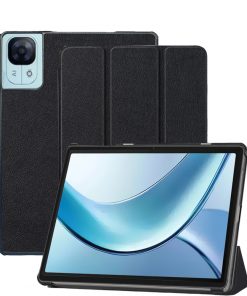 11" Tri-fold Shell Smart Case Slim Shockproof Leather Cover for 2025 Doogee Tab E3