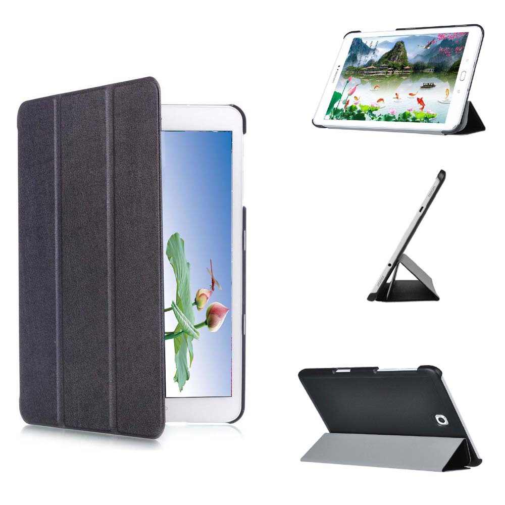 9.7" Tri-Fold Case Magnetic Protective Cover Folio Shell for Samsung Galaxy Tab S2 (SM-T815C/ T813)