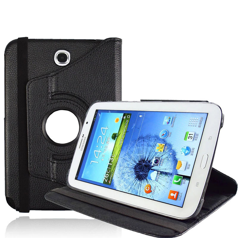 8" Rotating Folio Case Leather Shell Protective Cover for Samsung Galaxy Note 8.0 N5100/ N5110/ N5112 (2013 released)