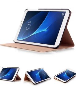 7" Foldable Stand Case Leather Shell Drop-Proof Protective Cover for Samsung Galaxy Tab A6 (Model T280/ T285C)