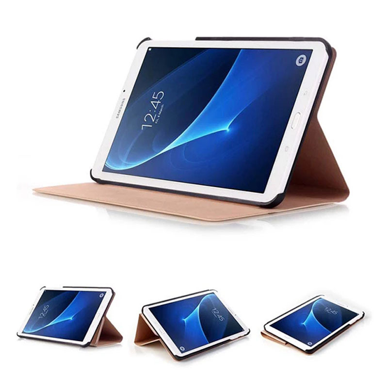 7" Foldable Stand Case Leather Shell Drop-Proof Protective Cover for Samsung Galaxy Tab A6 (Model T280/ T285C)
