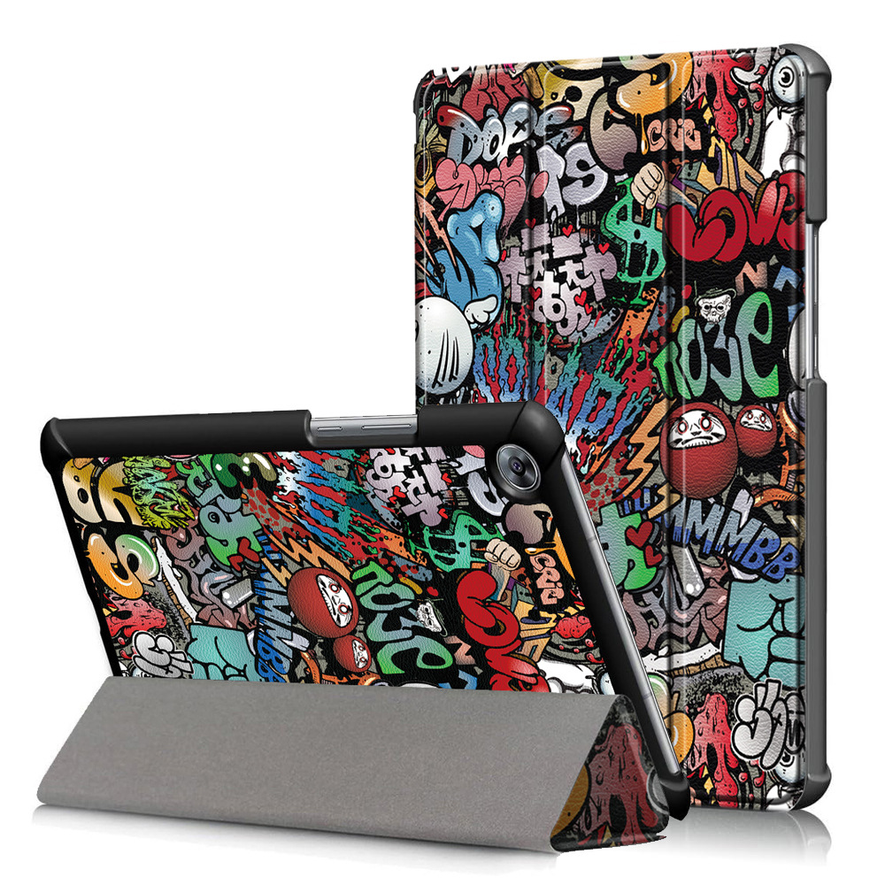 8.4" Tri-Fold Cover Soft leather Shell Folio case for Huawei M5 (SHT-AL09/ W09)