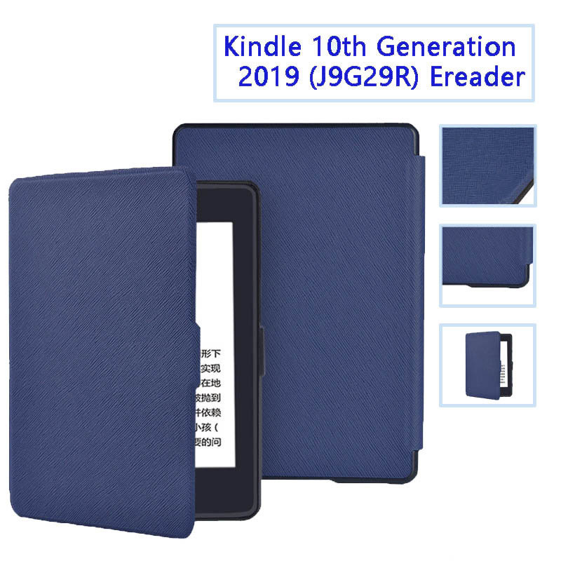 6" Flip Shell Leather Case Drop-Proof Protective Cover for Kindle 10th Youth Edition 2019 (Model J9G29R)/ Kindle 658