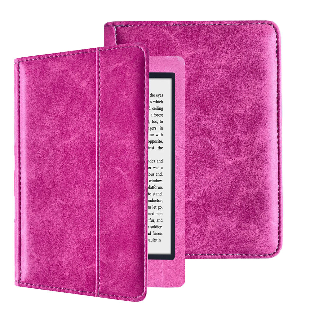 6" Flip Shell Leather Case Drop-Proof Protective Cover for Kindle 10th Youth Edition (Model J9G29R)/ Kindle 658