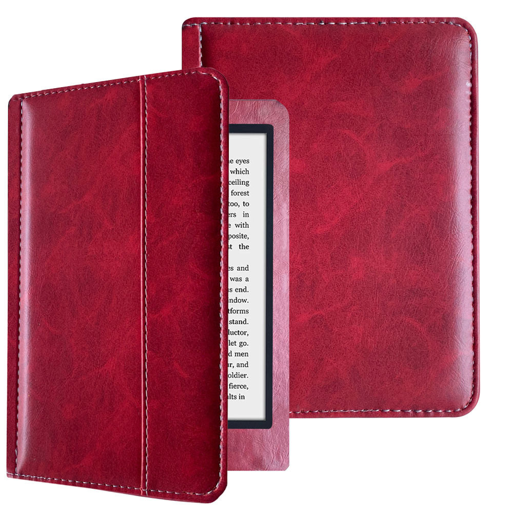 6" Flip Shell Leather Case Drop-Proof Protective Cover for Kindle 8th Gen (Model SY69JL)/ Kindle 558