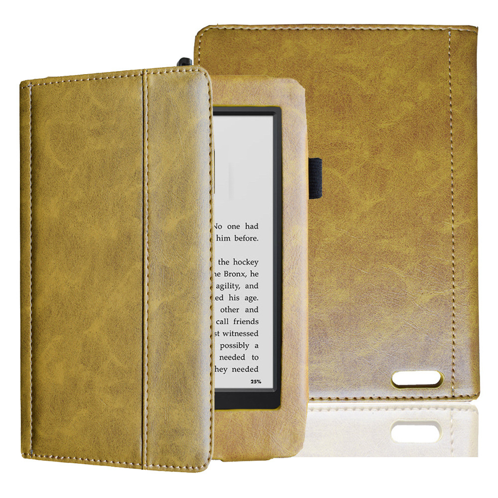 6" Leather Case Drop-Proof Protective Cover for Kindle Paperwhite 1/ 2/ 3