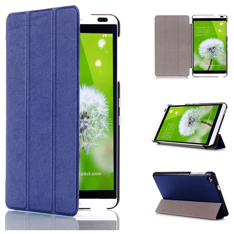 8" Tri-Fold Case Magnetic Protective Cover Folio Shell for Huawei M1 8.0 (S8-301W/ 301U/ 303L)