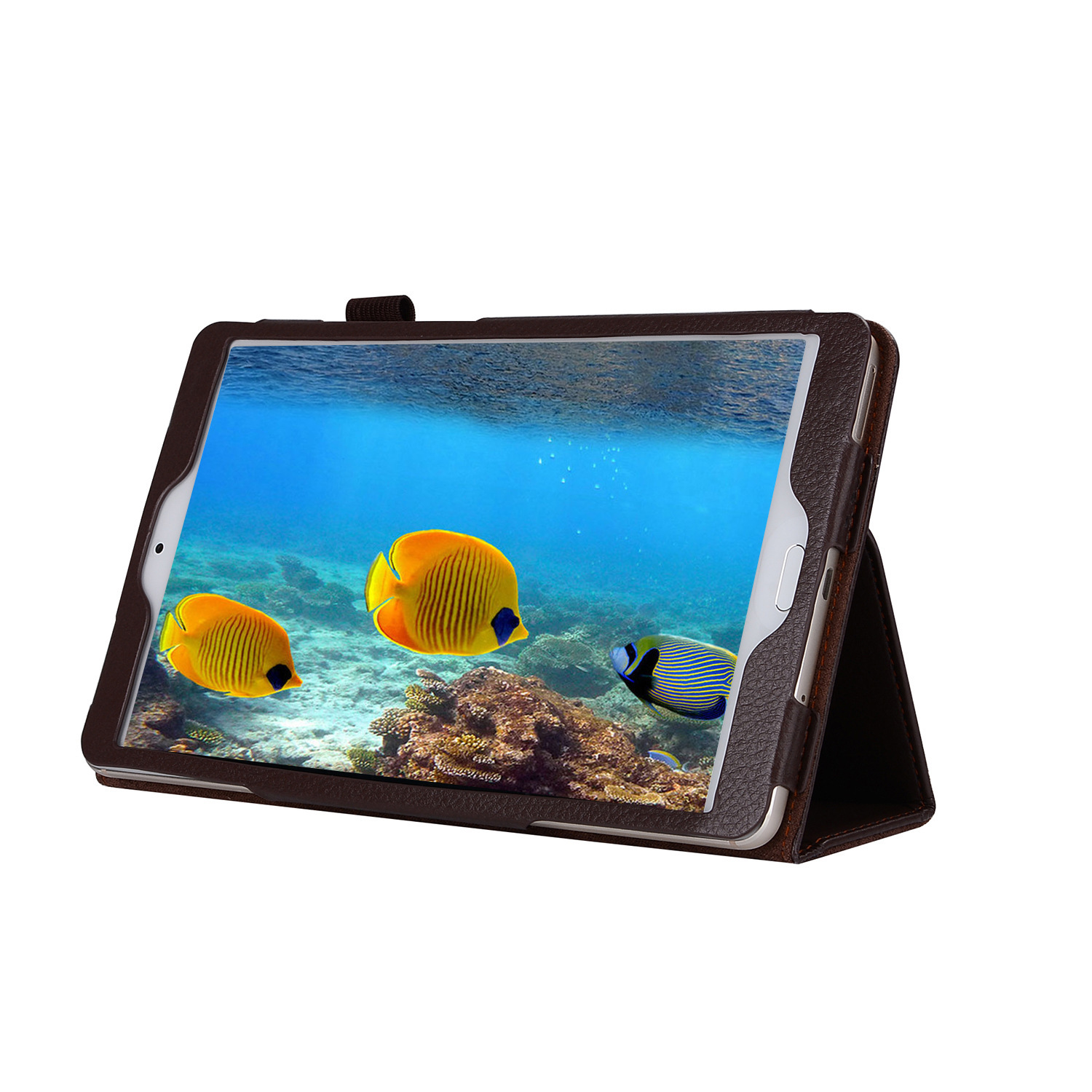 8.4" Two-Fold Folio Stand Case Back Clip Shell Protective Cover for Huawei Mediapad M3 (BTV-W09 BTV-DL09)