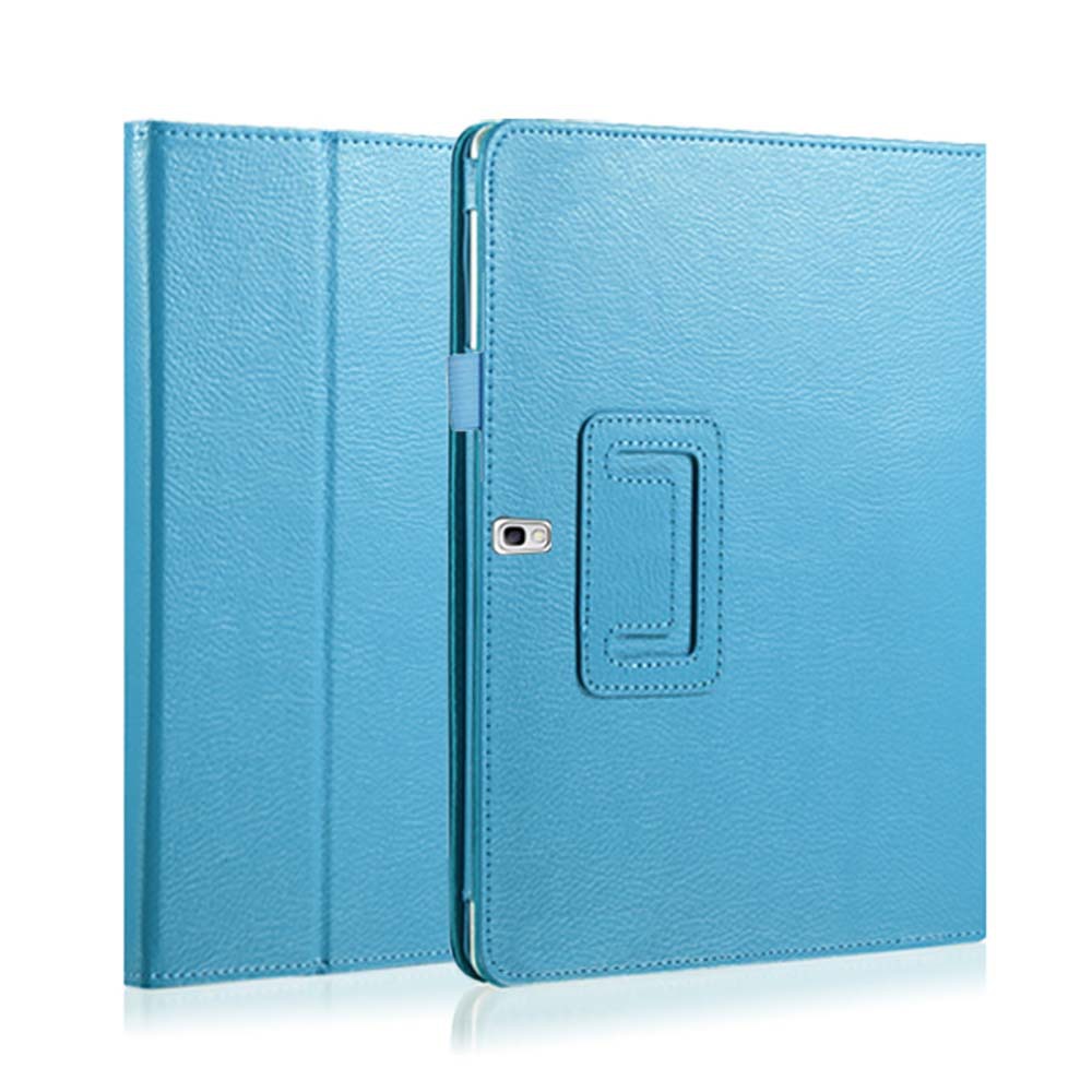 10.1" Foldable Stand Case Leather Shell Drop-Proof Protective Cover for 2014 Samsung Galaxy Note 10.1 (Model SM-P600/ P601/ P605) - Image 5