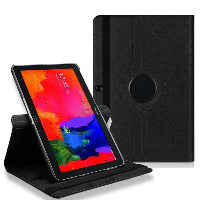 12.2 " Rotating Folio Case Leather Shell Protective Cover for Samsung Galaxy Note Pro 12.2 (SM-P900/ P901/ P905/ P907)