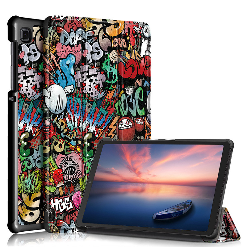 8.7" Tri-Fold Cover Soft leather Shell Folio case for Samsung Galaxy Tab A7 Lite 8.7 (SM-T220/ T225)