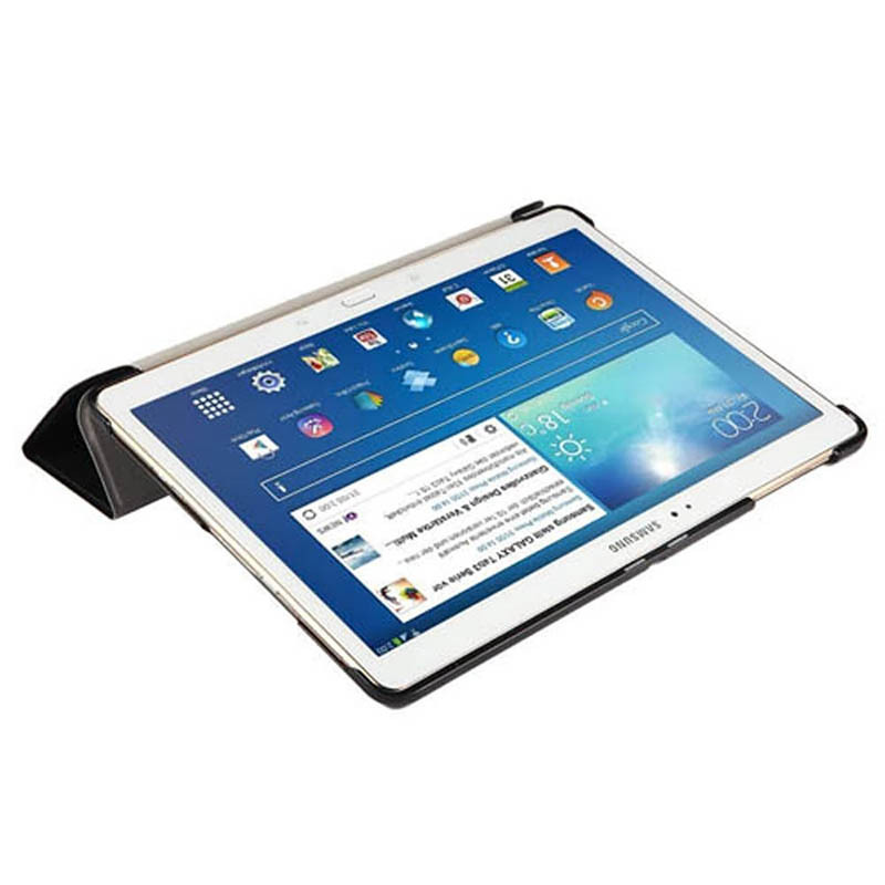 10.1" Tri-Fold Cover Soft leather Shell Folio case for Samsung Galaxy Tab 4 SM-T530/ T531/ T535 - Image 3