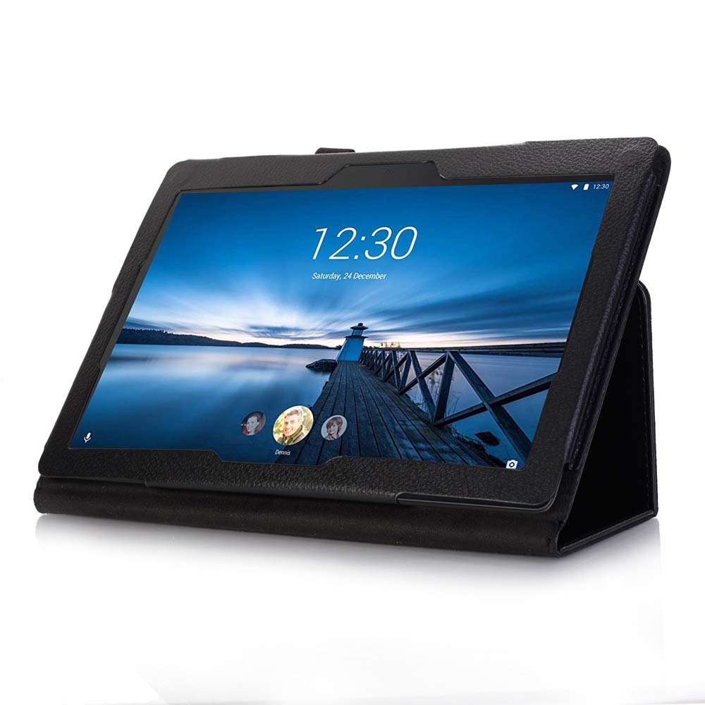 10.1" Two-Fold Folio Stand Case Back Clip Shell Protective Cover for Lenovo Tab M10 (TB-X605F/L/M) - Image 2