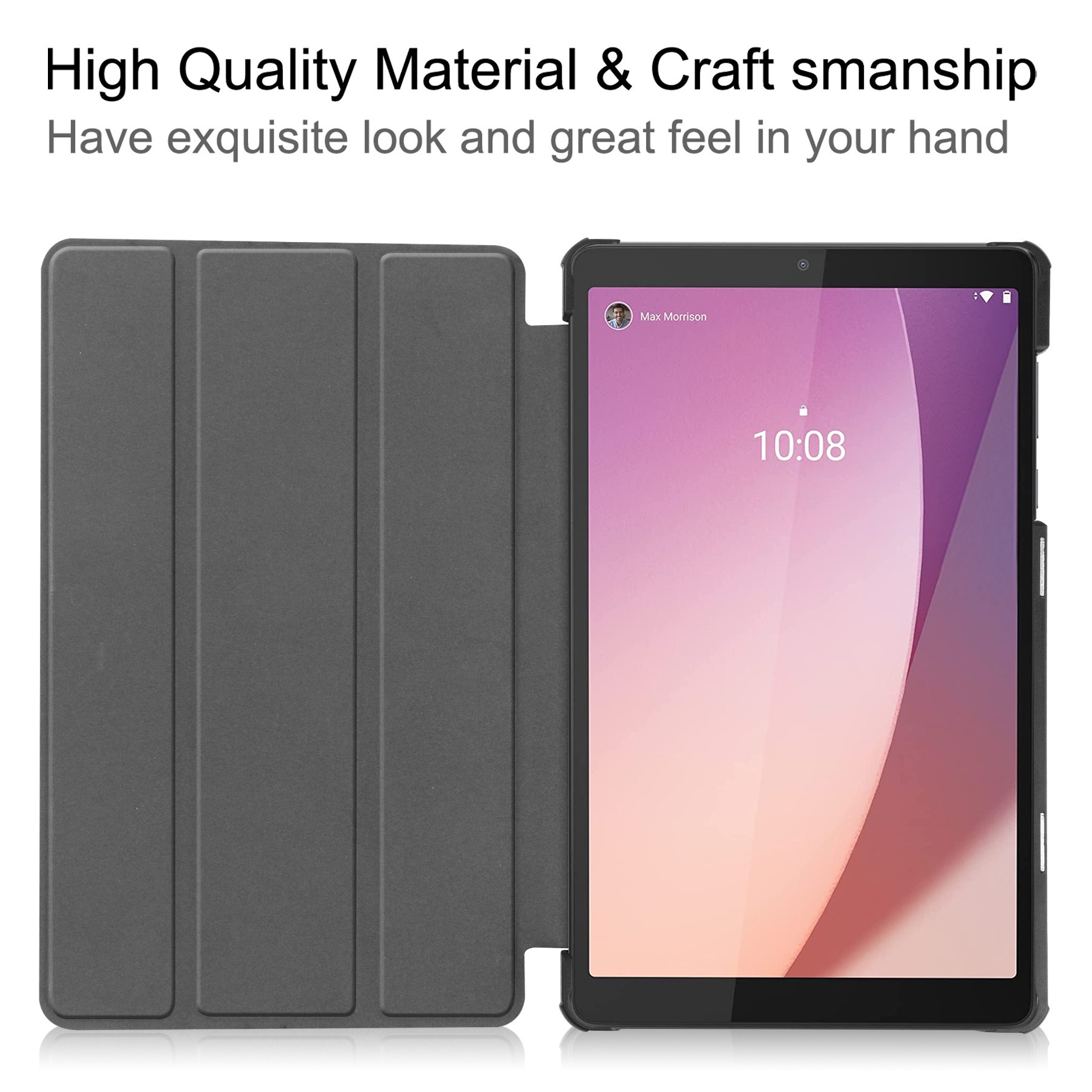 8" Premium Smart Case Slim Shockproof Leather Cover for Lenovo Tab M8 4th Gen - Image 7