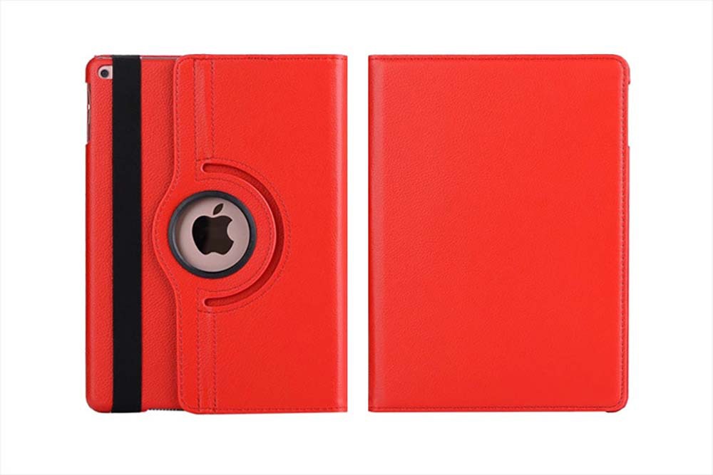 9.7" Rotating Folio Case Leather Shell Protective Cover for Apple iPad 6 (Model A1893 A1954)