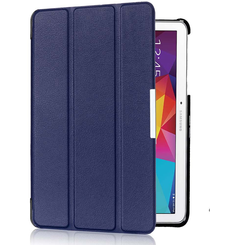 10.1" Tri-Fold Cover Soft leather Shell Folio case for Samsung Galaxy Tab 4 SM-T530/ T531/ T535 - Image 9