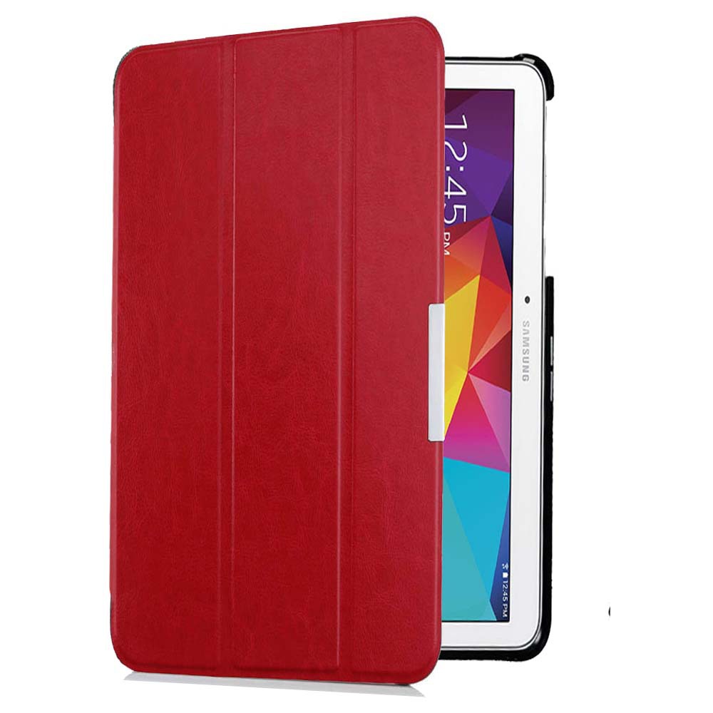10.1" Tri-Fold Cover Soft leather Shell Folio case for Samsung Galaxy Tab 4 SM-T530/ T531/ T535 - Image 10