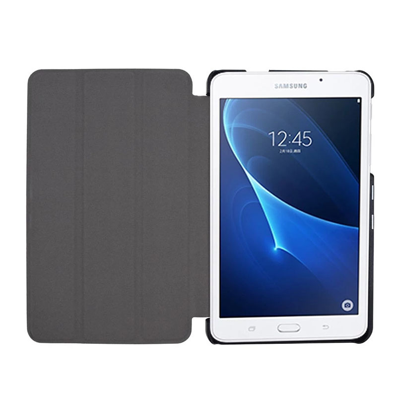 7" Tri-Fold Cover Soft leather Shell Folio case for Samsung Galaxy Tab A6 (Model SM-T280/ T285) - Image 3
