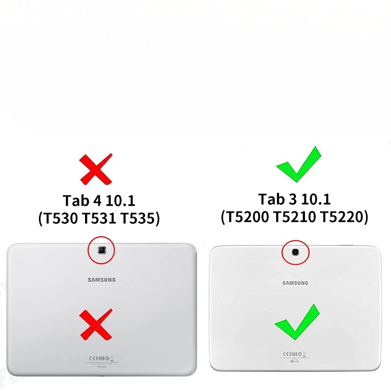 10.1" Rotating Folio Case Leather Shell Protective Cover for Samsung Galaxy Tab 3 (GT-P5200/ P5210) - Image 9