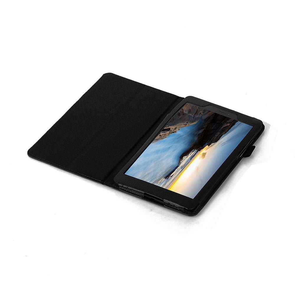 8" Two-Fold Folio Stand Case Litchi pattern Shell Protective Cover for 2019 Samsung Galaxy Tab A 8.0 with S Pen (SM-P200/ P205) - Image 5