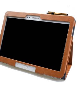 Alternative view of 10.1" Foldable Stand Case Leather Shell Drop-Proof Protective Cover for Samsung Galaxy Tab 3 (Model GT-P5200/ P5210)
