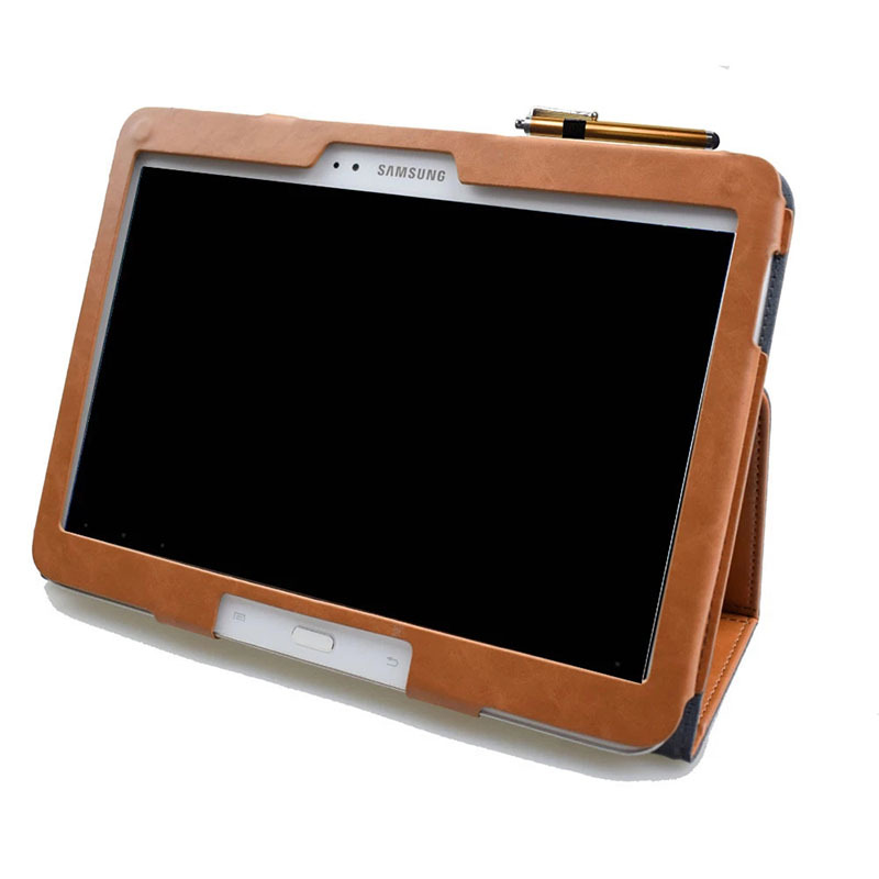 10.1" Foldable Stand Case Leather Shell Drop-Proof Protective Cover for Samsung Galaxy Tab 3 (Model GT-P5200/ P5210) - Image 2