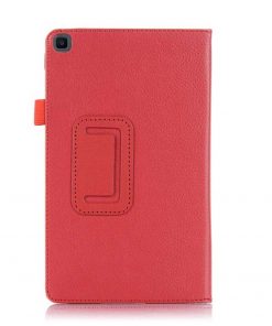 8" Two-Fold Folio Stand Case Litchi pattern Shell Protective Cover for 2019 Samsung Galaxy Tab A 8.0 with S Pen (SM-P200/ P205)