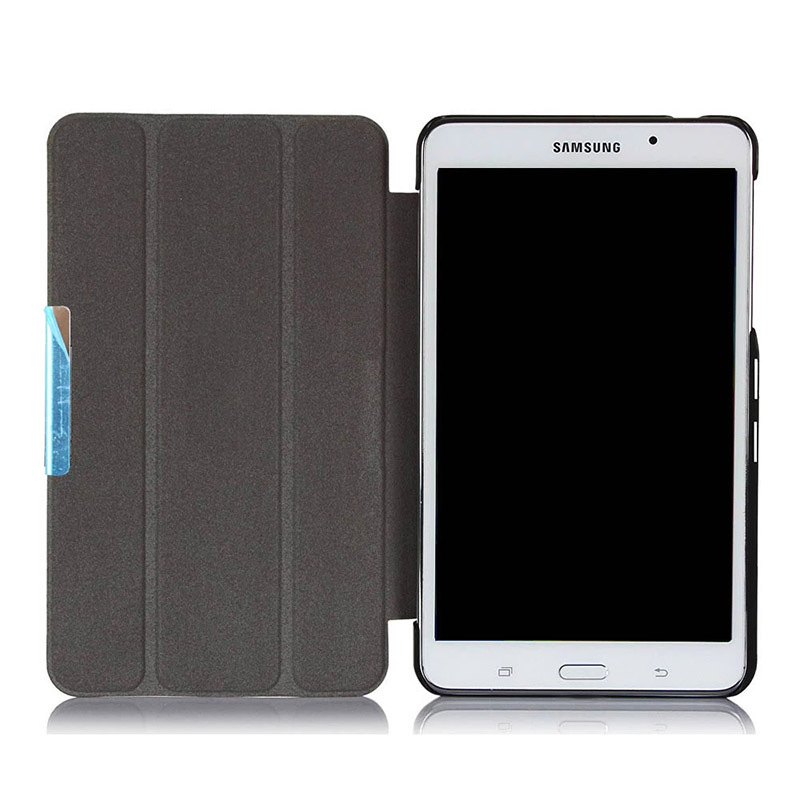 7" Tri-Fold Cover Soft leather Shell Folio case for Samsung Galaxy Tab 4 (Model SM-T230/ T231) - Image 3