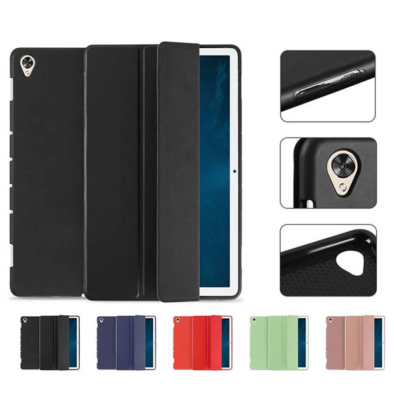 10.4" Tri-Fold Cover Soft TPU leather Shell Magnetic Full-wrap case for Honor Pad V6