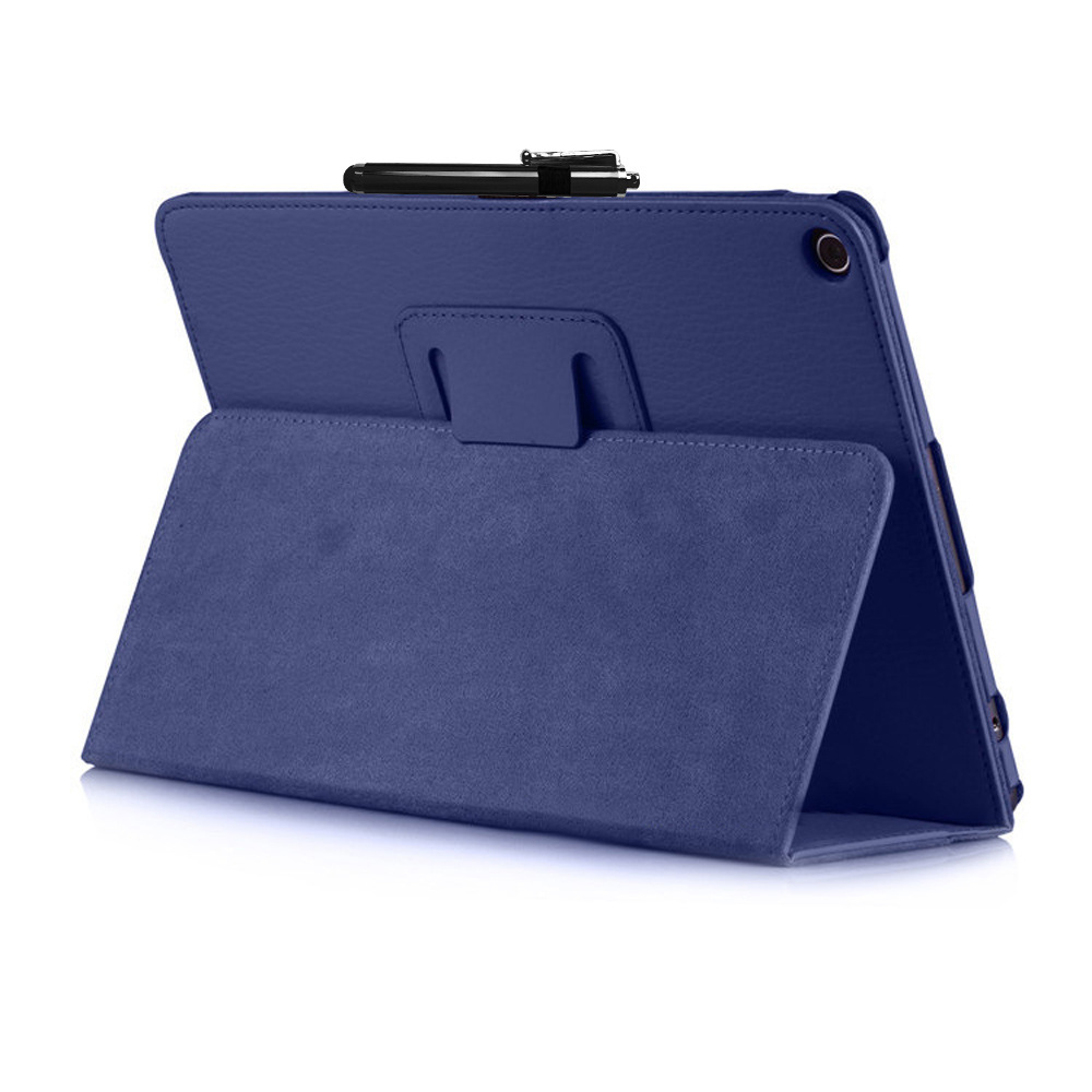 9.7" Two-Fold Folio Stand Case Back Clip Shell Protective Cover for ASUS ZenPad 3S 10 (Model Z500M) - Image 4