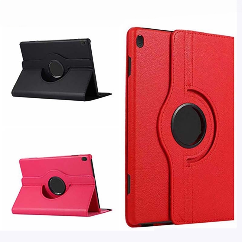 8" Rotating Folio Case Leather Shell Protective Cover for Lenovo Tab M8 HD (TB-8505F TB-8505X)