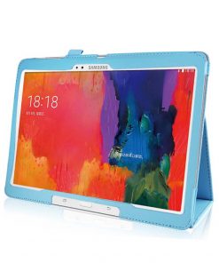 Alternative view of 10.5" Two-Fold Folio Stand Case Back Clip Shell Protective Cover for Samsung Galaxy Tab S 10.5 (SM-T800/ T805C)