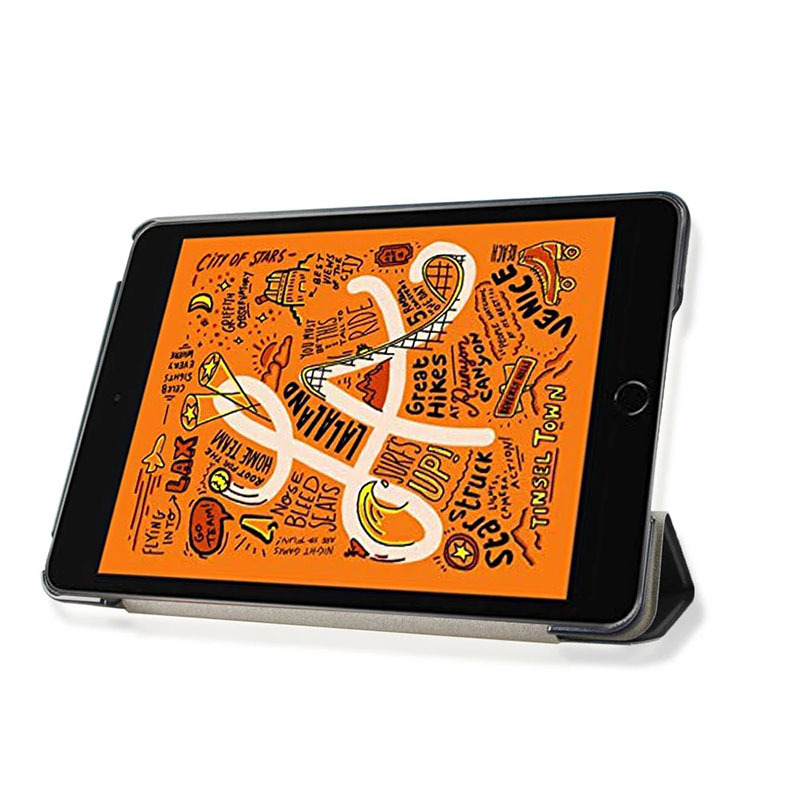 7.9" Leather Tablet Case Tri-fold stand Shell Protective Cover for Apple iPad Mini 5 (Model A2133/ A2126/ A2124/ A2125 ) - Image 3