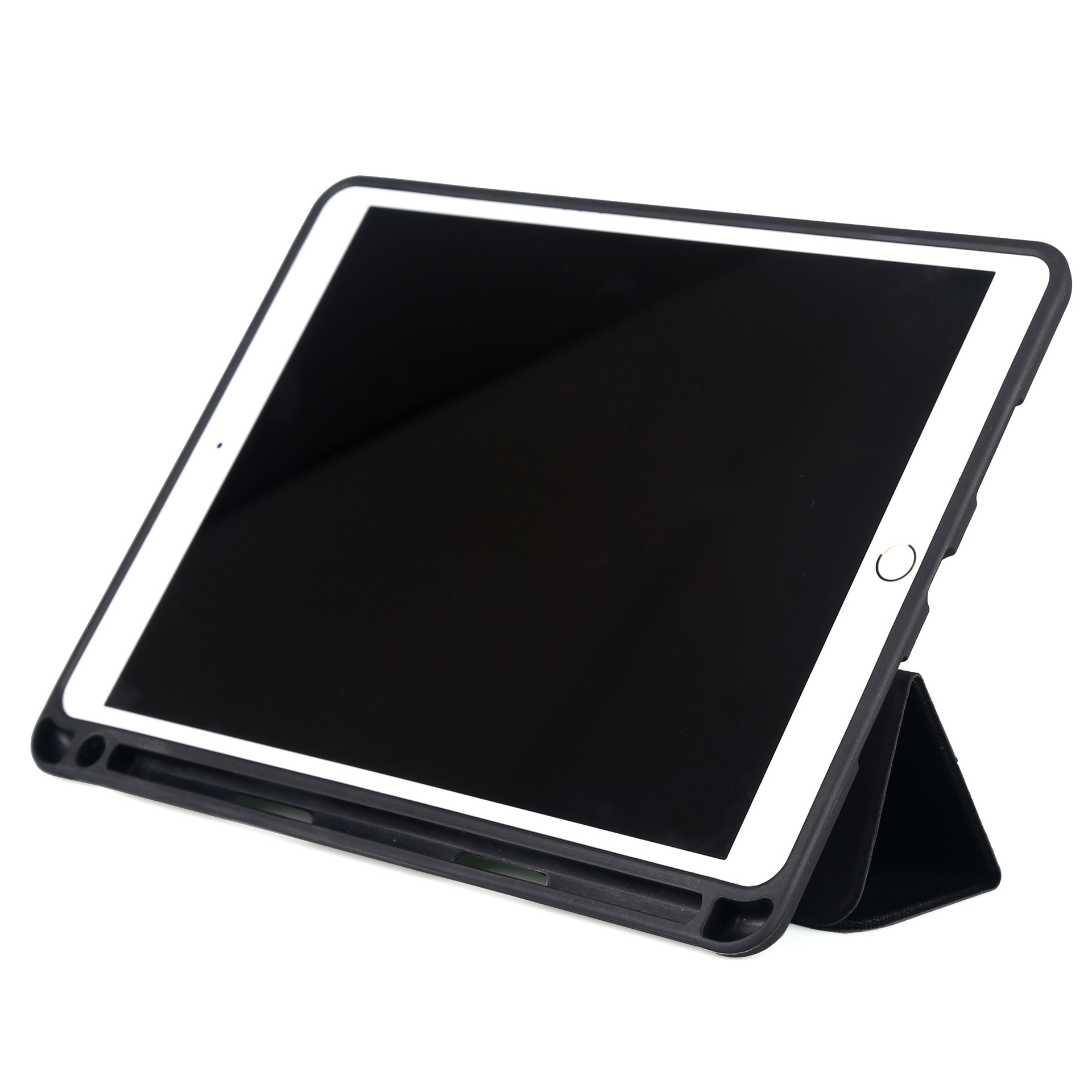 10.2" Tri-Fold Cover Soft TPU leather Shell folio case with pen holder for Apple iPad 9 (2021 released) - Image 2