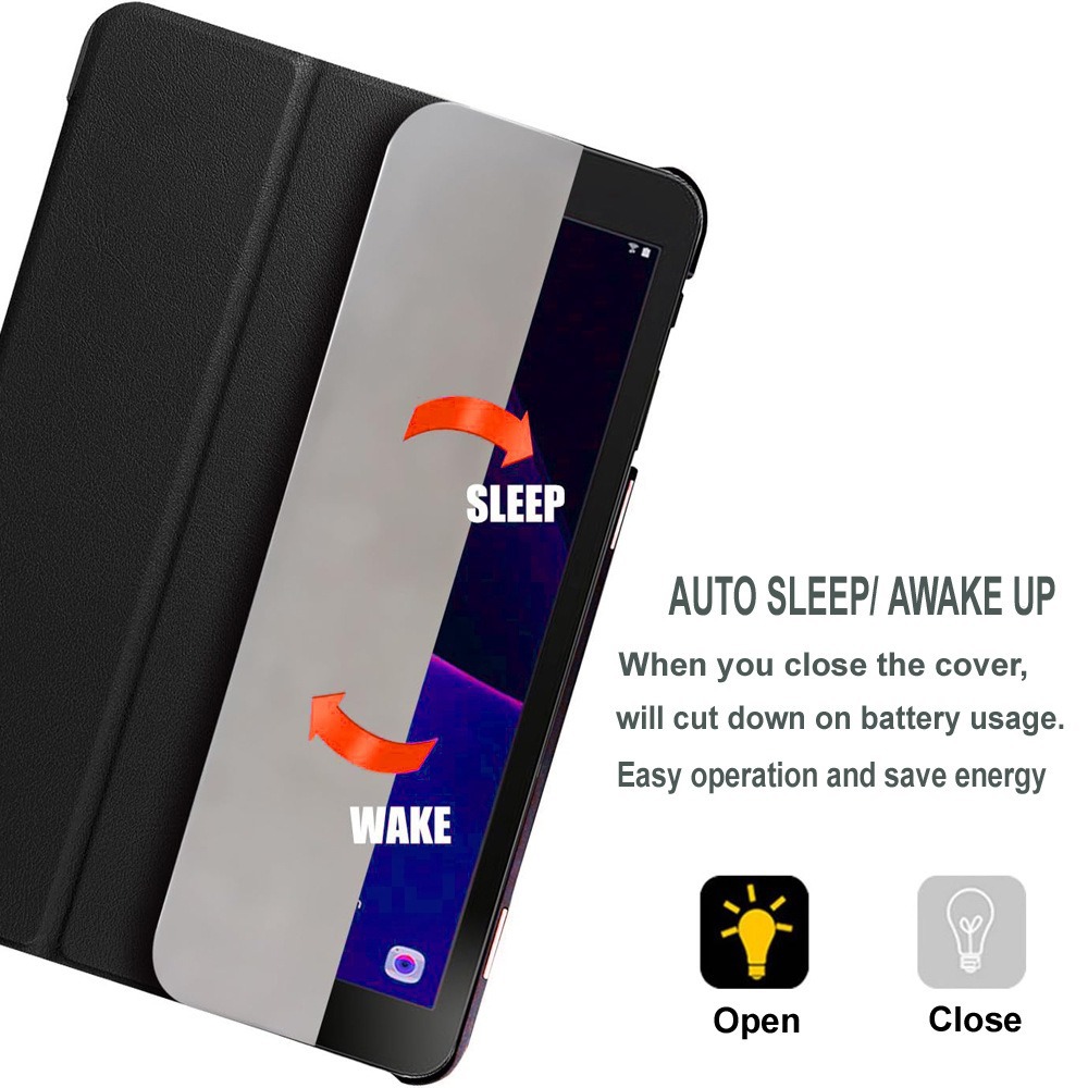 10.5" Tri-Fold Case Magnetic Protective Cover Folio Shell for 2019 Samsung Galaxy Tab S5e 10.5 SM-T720/ T725 - Image 6