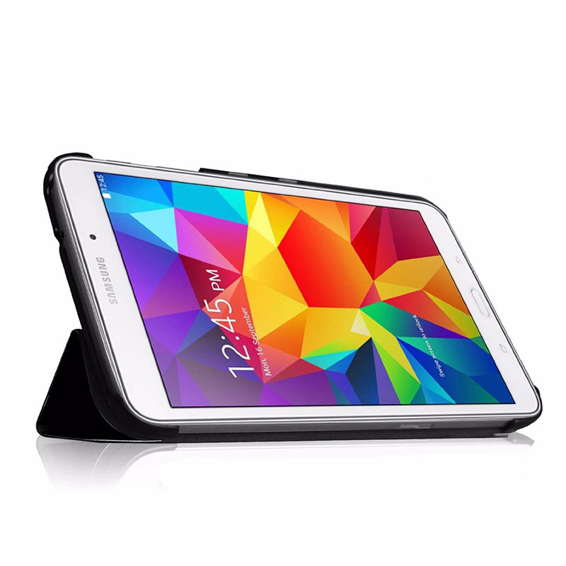8" Tri-Fold Cover Full-Edge Coverage Shell Folio case for Samsung Galaxy Tab 4 (Model SM-T330/ T331C) - Image 2
